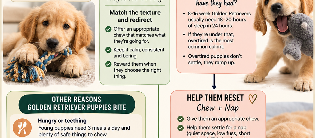 Golden Retriever Puppy Biting: Why It Happens and What to Do